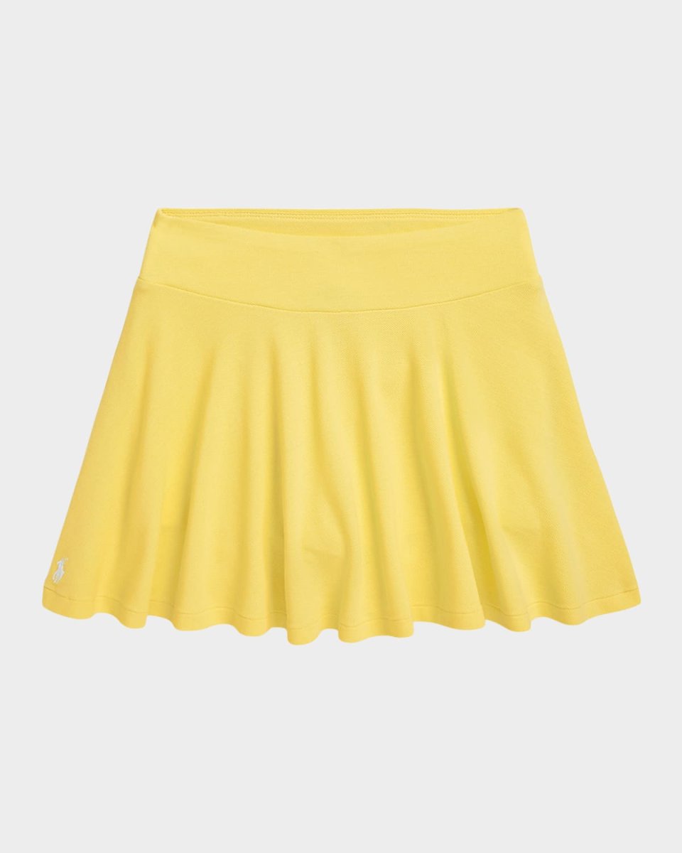 Girl's Pony Embroidered Mesh Skort, Size S-